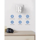 Italian Розумна WiFi розетка Maxcio, WiFi розетка, сумісна з Alexa та Google Home, керування за допомогою застосунку, італійська