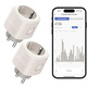 Розумна Wi-Fi розетка nooie 2 Pack, 10A, голосове керування Alexa/Google Home, таймер, 2.4 ГГц, Smart Plug (2 шт.)