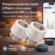Розумна Wi-Fi розетка nooie 2 Pack, 10A, голосове керування Alexa/Google Home, таймер, 2.4 ГГц, Smart Plug (2 шт.)