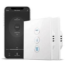 Wi-Fi перемикач ролет CurryCurry (2 шт), Smart-керування, таймер та регулювання відсотків, сумісність з Alexa/Google Home