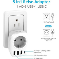 СТОК Дорожній адаптер з 3 портами VINTAR