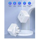 Розумна розетка TECKIN SP23 Wi-Fi 2 шт, керування через смартфон, Google Home, Amazon Alexa, таймер, White