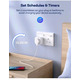 Розумна розетка TECKIN SP23 Wi-Fi 2 шт, керування через смартфон, Google Home, Amazon Alexa, таймер, White