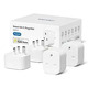 Meross MSS110 Smart Plug Mini - 13A Wi-Fi Plugs Працює з Alexa, Google Home, сумісний із SmartThings Wireless Remote Control Plug