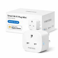 Meross MSS110 Smart Plug Mini - 13A Wi-Fi Plugs Працює з Alexa, Google Home, сумісний із SmartThings Wireless Remote Control Plug