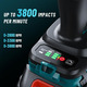 Акумуляторний ударний гайковерт SEESII WH1000 3/4" 1600 Нм 18В безщітковий електричний гайковерт для вантажівок
