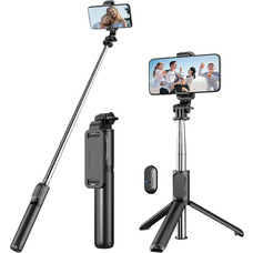 Висувний штатив для селфі-палиці kzomKzoo Штатив kzomKzoo Selfie Stick зі знімним бездротовим пультом дистанційного керування 4 в1