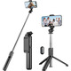 Висувний штатив для селфі-палиці kzomKzoo Штатив kzomKzoo Selfie Stick зі знімним бездротовим пультом дистанційного керування 4 в1