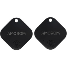 AMOROM Bluetooth Air Tracker Tag, сумісний з iOS та Android, пошук телефону, пошук поблизу, гучний дзвінок, змінний акумулятор