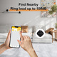 AMOROM Bluetooth Air Tracker Tag, сумісний з iOS та Android, пошук телефону, пошук поблизу, гучний дзвінок, змінний акумулятор