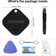AMOROM Bluetooth Air Tracker Tag, сумісний з iOS та Android, пошук телефону, пошук поблизу, гучний дзвінок, змінний акумулятор