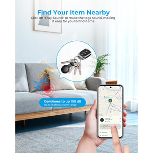 Android Tracker Tag 2 Pack, Smart Tag Bluetooth Key Finder, працює з Google Find My (лише для Android), Locator предметів