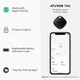 Bluetooth-трекер ATUVOS для Apple Find My (iOS) IP67 | Розумний GPS брелок | Змінна батарея CR2032 (2 шт)
