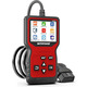 Автосканер MOTOPOWER MP69033 Pro OBD2 з тестером акумулятора 12 В, TFT 2,8″, Live Data, перевірка генератора, червоний