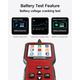 Автосканер MOTOPOWER MP69033 Pro OBD2 з тестером акумулятора 12 В, TFT 2,8″, Live Data, перевірка генератора, червоний