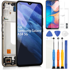 РК-дисплей ARSSLY для Samsung Galaxy A34 5G A346, для Galaxy A34 5G SM-A346E SM-A346B SM-A346M РК-сенсорний дигітайзер