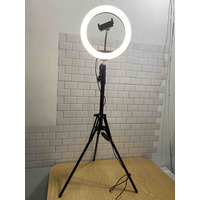 Б/В Світлодіодна кільцева лампа LuazON SNP100, 10"