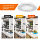 Світлодіодні стельові світильники Dream Lighting 12 В, 3 Вт, 200 Лм, холодне біле світло, вбудовані, комплект 4 шт.