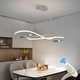 Світлодіодна люстра Infinity 57W: Срібляста вісімка, 3840Lm, Dimmer, пульт ДУ, регульована висота до 200 см