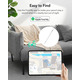 Стилус ESR Geo для iPad з підтримкою Find My: Full HD точність, нахил, швидка зарядка USB-C, магнітне кріплення, Білий