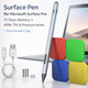 Стилус Surface Pen для Microsoft Surface Pro - 75 днів роботи від батареї + 4096 Гц нахилу та тиску + ковпачок для сенсорного