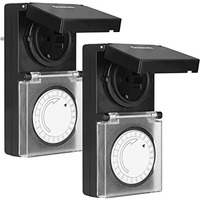 СТОК Програматор часу таймер DEWENWILS IP44 16A/3680W 2 шт