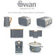Тостер Swan Nordic на 2 скибочки з надзвичайно широкими отворами для бубликів, вафель, хліба, функціями скасування, розморожування