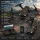 Квадрокоптер AVIALOGIC Q10 з камерою 1080P FPV, складаний міні-дрон, керування зі смартфона, 3D-фліпи, чорний
