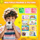 Дитячий фотоапарат миттєвого друку HiMont KC02 Pink — Цифрова селфі-камера 1080P, карта 32 ГБ, 3 рулони паперу, ігри