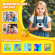 Дитячий фотоапарат миттєвого друку HiMont KC02 Pink — Цифрова селфі-камера 1080P, карта 32 ГБ, 3 рулони паперу, ігри
