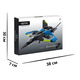 Літак-квадрокоптер 4DRC V27 з Wi-Fi камерою 1080P, 2 акумулятори, FPV, до 100 м, LED підсвітка, синій