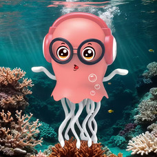 Інтерактивна сенсорна іграшка Кальмар/ танцюючий музичний Восьминіг на акумуляторі