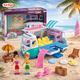 Ігровий пляжний набір Toi-toys Girl Squad Camper Дитячий ігровий набір фургончик на колесах, меблі, ляльки, автобус машина