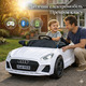 Дитячий електромобіль Audi RS8 2WD 12V з пультом, Bluetooth, великий акумулятор, двері, LED фари — преміум машинка для дітей
