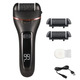 Електрична пемза для педикюру OEM Pedicure File 3W акуумуляторна роликова пилка для чищення мозолів з набором пилок та LED д чорна