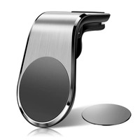 Автомобільний магнітний тримач для телефона Tiegem Magnetic Car Holder Сріблястий