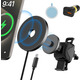Автотримач із бездротовим заряджанням Transparent Magnetic Car Wireless Charger 15 Вт