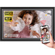 Цифрова фоторамка Frameo 15,6" IPS Full HD: 64 ГБ пам'яті, Wi-Fi, сенсорний екран, додаток iOS/Android, Black