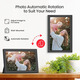 Цифрова фоторамка Frameo 15,6" IPS Full HD: 64 ГБ пам'яті, Wi-Fi, сенсорний екран, додаток iOS/Android, Black
