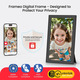 Цифрова фоторамка Frameo 15,6" IPS Full HD: 64 ГБ пам'яті, Wi-Fi, сенсорний екран, додаток iOS/Android, Black