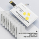 Персоналізовані USB-флешки 16GB у форматі картки — стильний носій даних з логотипом для бізнесу та подарунків