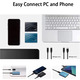 Зовнішній SSD 2 ТБ USB 3.1 Type-C 540MB/s Portable External SSD для Windows Mac Android Black