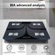 Розумні ваги ABYON з Bluetooth, аналізатор складу тіла (11 показників), синхронізація з додатком, чорні