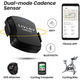 LIVLOV V4 Bluetooth ANT+ Датчик частоти обертання педалей на велосипеді - IP67 Водонепроникний бездротовий монітор частоти
