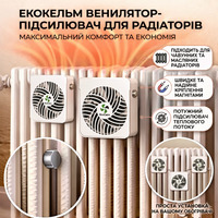 Вентилятор обігрівача для чавунного радіатора/масляного радіатора, підсилювач вентилятора радіатора, закріплений магнітами