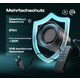 Канальний вентилятор BUMSOU TB226EV 100 мм з пультом — 6 швидкостей, реверс, безшумний DC-мотор, 220 м³/год, IPX4