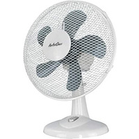 Настільний вентилятор AirArtDeco 12" 3 швидкості, поворот 80°, нахил 30°, металева решітка, вентилятор для дому та офісу