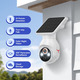 Камера Blazique 1080p Wi-Fi з живленням від батареї, сонячною зарядкою, виявленням руху за допомогою штучного інтелекту