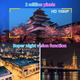 VSYSTO WiFi відеореєстратор для мотоцикла, 2 канали, ширококутний об'єктив 130°, нічне бачення Starlight, передня та задня HD 1080