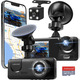Автомобільний відеореєстратор 3-канальний TOPGOOSE WiFi FHD 1080P нічне бачення G-сенсор карта 64 ГБ у комплекті